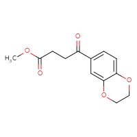 Chemical structure of methyl 4-(2,3-dihydro-1,4-benzodioxin-6-yl)-4-oxobutanoate - CSSB00000381192