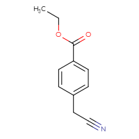 Chemical structure of ethyl 4-(cyanomethyl)benzoate - CSSB00009861692
