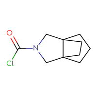 Chemical structure of 3-azatricyclo[3.3.2.0¹,⁵]decane-3-carbonyl chloride - CSSB14900746899