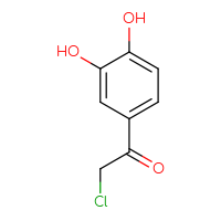Chemical structure of 2-chloro-1-(3,4-dihydroxyphenyl)ethan-1-one - CSSB00000183813