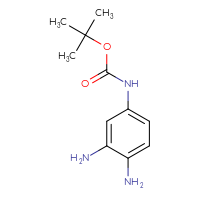 Chemical structure of tert-butyl N-(3,4-diaminophenyl)carbamate - CSSB00012351516