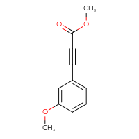 Chemical structure of methyl 3-(3-methoxyphenyl)prop-2-ynoate - CSSB00012100186