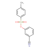 Chemical structure of 3-cyanophenyl 4-methylbenzene-1-sulfonate - CSSB00045302243
