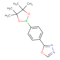 Chemical structure of 2-[4-(4,4,5,5-tetramethyl-1,3,2-dioxaborolan-2-yl)phenyl]-1,3,4-oxadiazole - CSSB00010246424