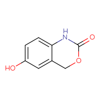 Chemical structure of 6-hydroxy-2,4-dihydro-1H-3,1-benzoxazin-2-one - CSSB00015762362
