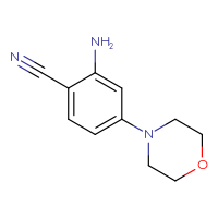 Chemical structure of 2-amino-4-(morpholin-4-yl)benzonitrile - CSSB00012688657