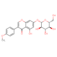 Chemical structure of 5-hydroxy-3-(4-methoxyphenyl)-7-{[(2S,3R,4S,5S,6R)-3,4,5-trihydroxy-6-(hydroxymethyl)oxan-2-yl]oxy}-4H-chromen-4-one - CSSB00159261190