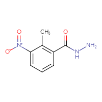 Chemical structure of 2-methyl-3-nitrobenzohydrazide - CSSB00000189837