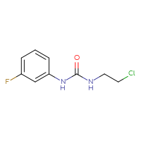 Chemical structure of 3-(2-chloroethyl)-1-(3-fluorophenyl)urea - CSSB00000163364
