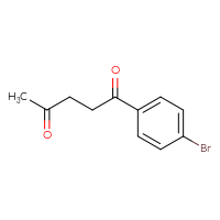 Chemical structure of 1-(4-bromophenyl)pentane-1,4-dione - CSSB00011324053