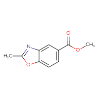 Chemical structure of methyl 2-methyl-1,3-benzoxazole-5-carboxylate - CSSB00000068869