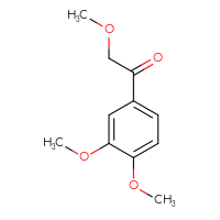 Chemical structure of 1-(3,4-dimethoxyphenyl)-2-methoxyethan-1-one - CSSB00011753988