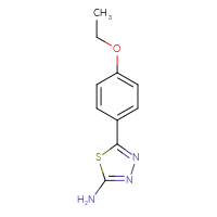 Chemical structure of 5-(4-ethoxyphenyl)-1,3,4-thiadiazol-2-amine - CSSB00011230195
