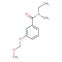 Chemical structure of N-ethyl-3-(methoxymethoxy)-N-methylbenzamide - CSSB15028509756