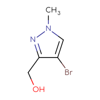 Chemical structure of (4-bromo-1-methyl-1H-pyrazol-3-yl)methanol - CSSB00009816719