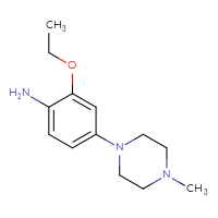 Chemical structure of 2-ethoxy-4-(4-methylpiperazin-1-yl)aniline - CSSB00000765487
