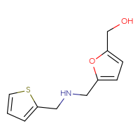 Chemical structure of [5-({[(thiophen-2-yl)methyl]amino}methyl)furan-2-yl]methanol - CSSB00000710998
