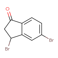 Chemical structure of 3,5-dibromo-2,3-dihydro-1H-inden-1-one - CSSB00010769542