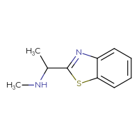 Chemical structure of [1-(1,3-benzothiazol-2-yl)ethyl](methyl)amine - CSSB00000199013