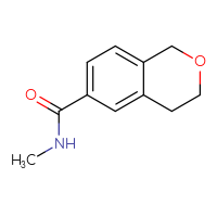 Chemical structure of N-methyl-3,4-dihydro-1H-2-benzopyran-6-carboxamide - CSSB00103310320