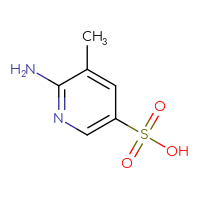 Chemical structure of 6-amino-5-methylpyridine-3-sulfonic acid - CSSB00000081763
