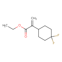 Chemical structure of ethyl 2-(4,4-difluorocyclohexyl)prop-2-enoate - CSSB14982221726