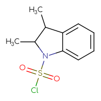 Chemical structure of 2,3-dimethyl-2,3-dihydro-1H-indole-1-sulfonyl chloride - CSSB14968819064