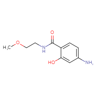 Chemical structure of 4-amino-2-hydroxy-N-(2-methoxyethyl)benzamide - CSSB00018800783