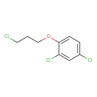 Chemical structure of 2,4-dichloro-1-(3-chloropropoxy)benzene - CSSB00011203269