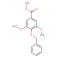 Chemical structure of methyl 4-(benzyloxy)-3,5-dimethoxybenzoate - CSSB00000024332