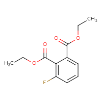Chemical structure of 1,2-diethyl 3-fluorobenzene-1,2-dicarboxylate - CSSB00020634288