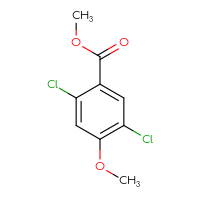 Chemical structure of methyl 2,5-dichloro-4-methoxybenzoate - CSSB00010741418