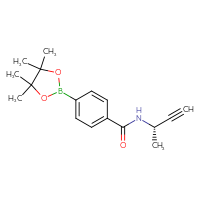 Chemical structure of N-[(2S)-but-3-yn-2-yl]-4-(4,4,5,5-tetramethyl-1,3,2-dioxaborolan-2-yl)benzamide - CSSB02519411054