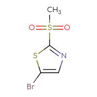 Chemical structure of 5-bromo-2-methanesulfonyl-1,3-thiazole - CSSB00010191170