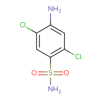 Chemical structure of 4-amino-2,5-dichlorobenzene-1-sulfonamide - CSSB00011180995