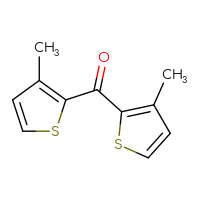 Chemical structure of bis(3-methylthiophen-2-yl)methanone - CSSB00011510543