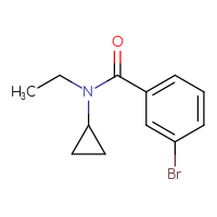 Chemical structure of 3-bromo-N-cyclopropyl-N-ethylbenzamide - CSSB00011222386