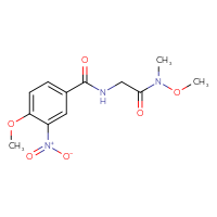 Chemical structure of N-methoxy-2-[(4-methoxy-3-nitrophenyl)formamido]-N-methylacetamide - CSSB02058761228