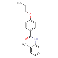 Chemical structure of N-(2-methylphenyl)-4-propoxybenzamide - CSSB00132437894