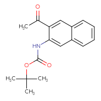 Chemical structure of tert-butyl N-(3-acetylnaphthalen-2-yl)carbamate - CSSB00018730580