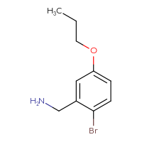 Chemical structure of 1-(2-bromo-5-propoxyphenyl)methanamine - CSSB00012945815