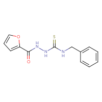 Chemical structure of N-[(benzylcarbamothioyl)amino]furan-2-carboxamide - CSSB00000003237