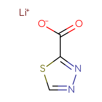 Chemical structure of lithium(1+) 1,3,4-thiadiazole-2-carboxylate - CSSB00102662833