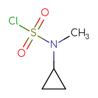 Chemical structure of N-cyclopropyl-N-methylsulfamoyl chloride - CSSB00000757905
