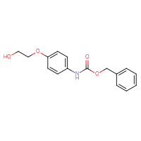 Chemical structure of benzyl N-[4-(2-hydroxyethoxy)phenyl]carbamate - CSSB03496561506