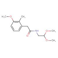Chemical structure of N-(2,2-dimethoxyethyl)-2-(3-methoxy-2-methylphenyl)acetamide - CSSB06966238511