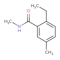 Chemical structure of 2-ethyl-N,5-dimethylbenzamide - CSSB06258679573