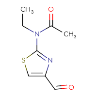 Chemical structure of N-ethyl-N-(4-formyl-1,3-thiazol-2-yl)acetamide - CSSB00000021411