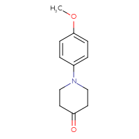 Chemical structure of 1-(4-methoxyphenyl)piperidin-4-one - CSSB00000748851