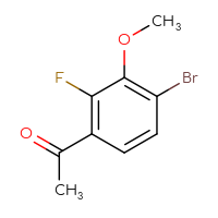 Chemical structure of 1-(4-bromo-2-fluoro-3-methoxyphenyl)ethan-1-one - CSSB00011096145